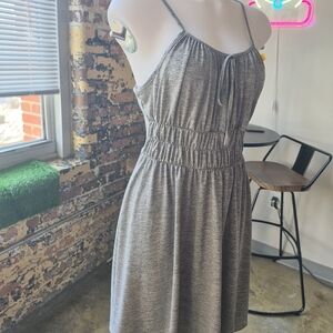 Chic Gray Midi Dress
